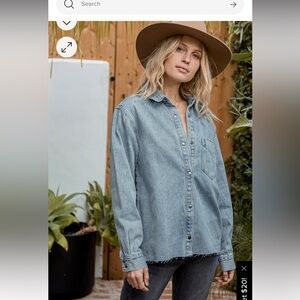 Lulus denim over shirt